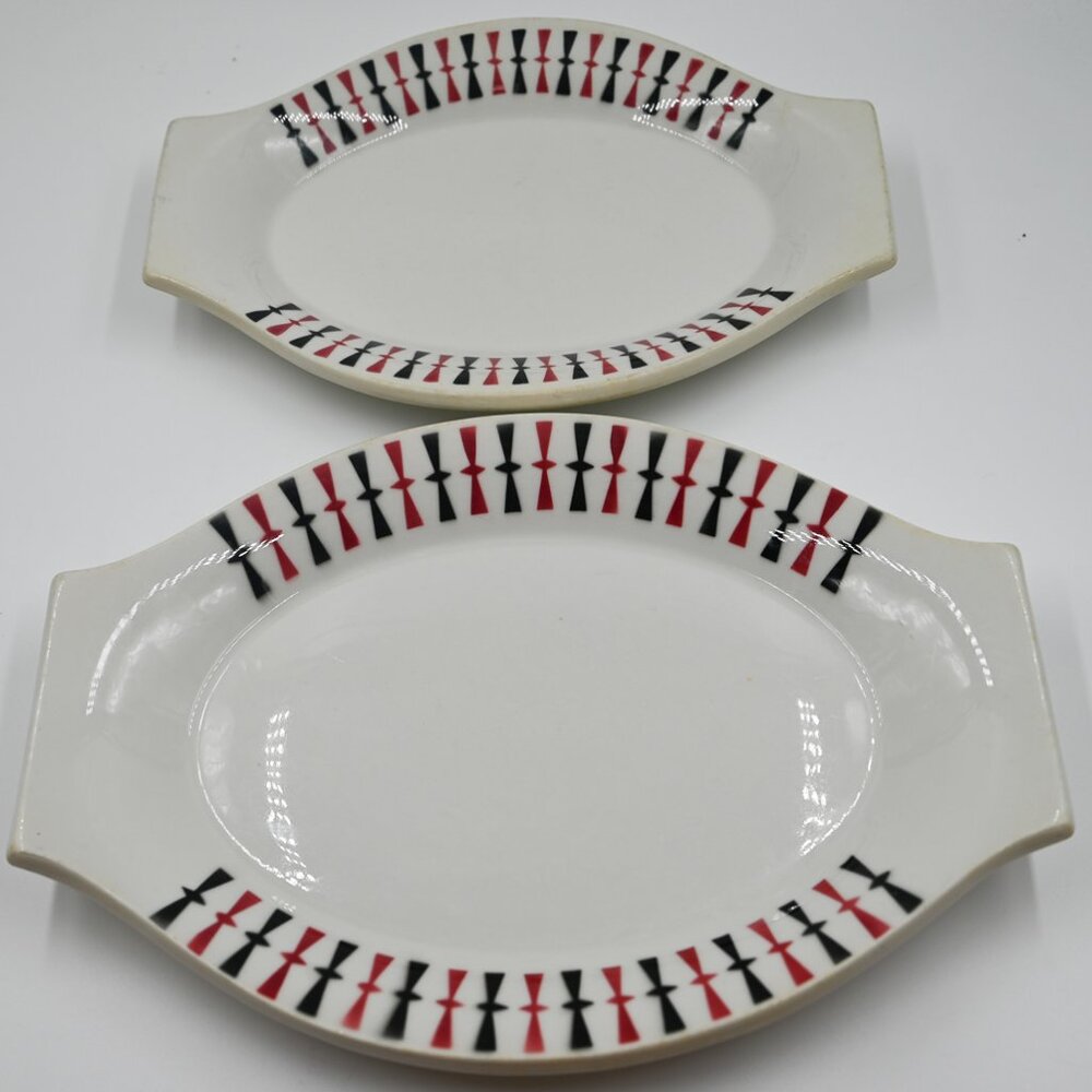 PAIR of Paul Mccobb Jackson China Restaurant Ware Plates/Platters MCM Rare Color